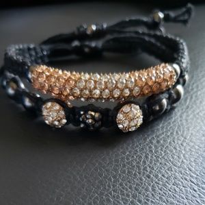 Set of Black cord Bracelets